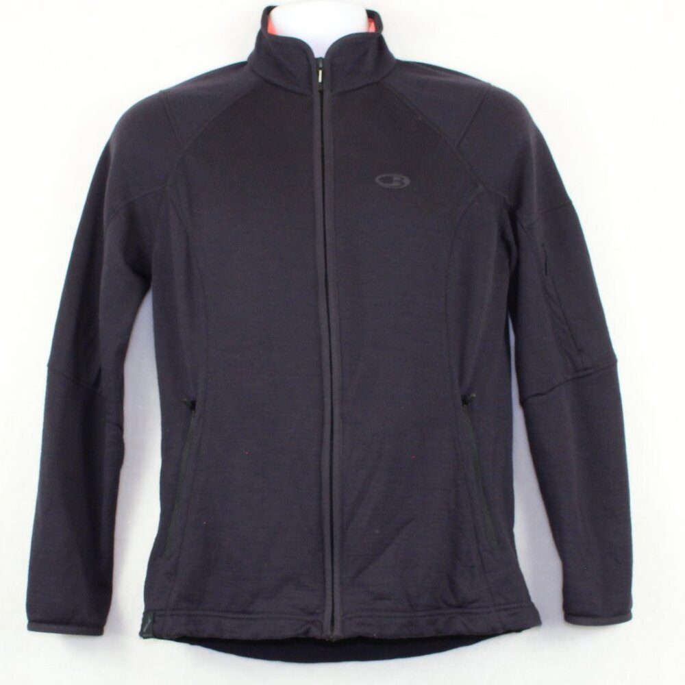 Icebreaker Merino Wool Zip Jacket Sweatshirt Womens Large